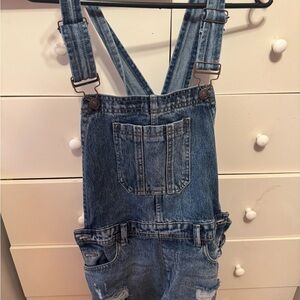Forever 21 Blue Denim Overalls